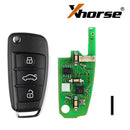 clé télécommande universelle 3 boutons, 1, pour Audi A6L Q7, VVDI2, XKA600EN