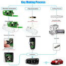 clé télécommande universelle 3 boutons, 1, pour Audi A6L Q7, VVDI2, XKA600EN