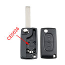 coque clé Peugeot 307 207 307CC 308 3008 5008 Partner Expert télécommande 2 boutons