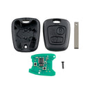 Clé électronique Peugeot 307 307 SW avant 2005  ID46 433 mhz Lame hu83