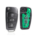 Clé vierge AUDI A3 S3 RS3 TT TTS TTRS électronique ID48  télécommande 3 boutons