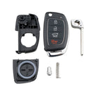 Coque plip clé HYUNDAI SANTE FE boitier télécommande 4 boutons