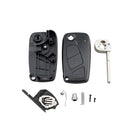Coque clé plip Fiat Stilo Ducato Doblo Panda Ulysse Punto Bravo télécommande 3 boutons