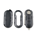 Coque Clé pour Fiat 500 Panda Ducato Bravo Stilo Brava Clé télécommande 3 Boutons