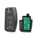 clé télécommande Ford C MAX S MAX Mondeo Galaxy Fiesta 4D63 433 mhz lame hu101