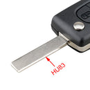 clé télécommande vierge Citroen C4 C5 C4 Picasso Peugeot 307 407 Jumpy 2 boutons électronique vierge ID46 0523 ASK HU83