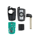 Clé vierge télécommande BMW E90 E60 E61 E63 E64 E87 E70 E71 1 3 5 X5 X6 ID7945 SERIE 1 3 5 7 X5 X6 Z4