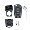 coque de clé pour KIA SPORTAGE RIO RONDO SOUL boitier télécommande 3 boutons