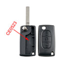 coque clé Peugeot Citroen 307 407 308 3008 5008 C4 picasso C5 berlingo jumpy télécommande 3 boutons