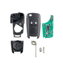clé télécommande Opel Astra J Agila Corsa E Mokka Zafira C 2 boutons électronique ID46 433 mhz